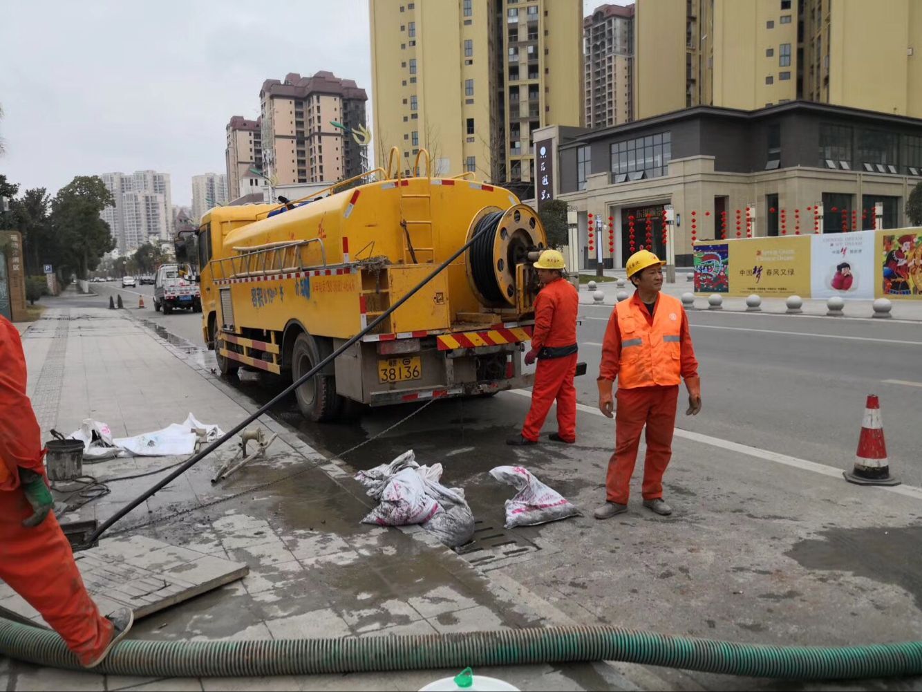宁洱排污管道清淤-管道清洗